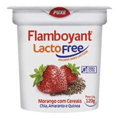 Iogurte Flamboyant Lactofree Morango com cereal Copo 120g