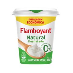 Iogurte Flamboyant Natural Desnatado Copo 450g