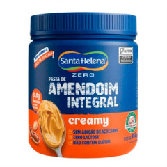 Pasta de Amendoim Integral Creamy 450g Santa Helena