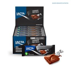 Chocolate ao Leite Lacta Diamante Negro na Caixa com 20 unidades de 20g