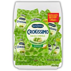 Amendoim Crokíssimo Salsa e Cebola - Pacote com 36 unidades de 24g