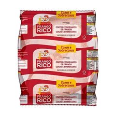 Coxa e Sobrecoxa de Frango Individual Congelada Dorsal Rico 20kg