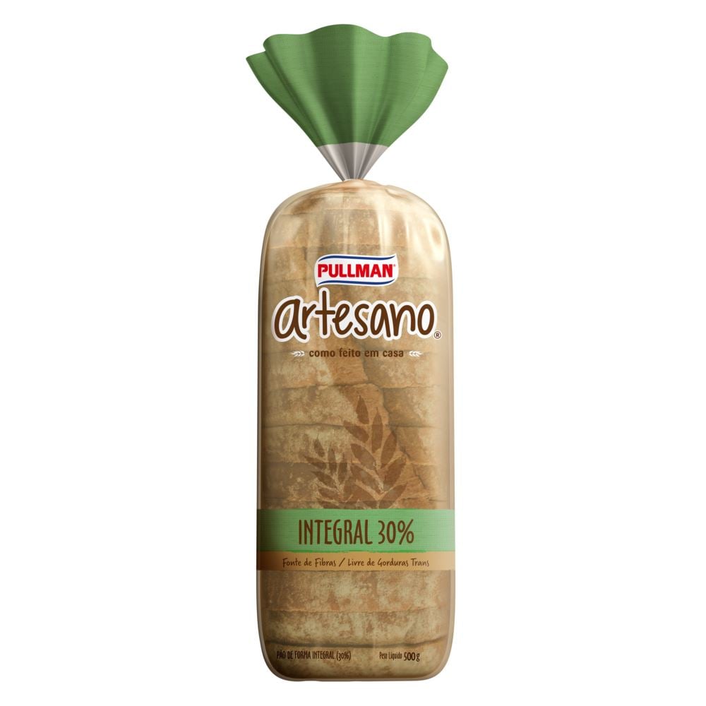 Pão de Forma Artesano Integral 500G | Fribel