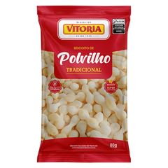 Biscoito de Polvilho Vitória Tradicional - Caixa com 40 unidades de 80g