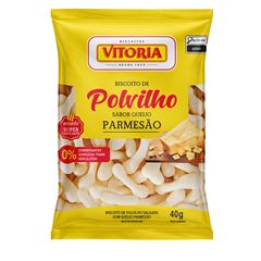 Biscoito de Polvilho Vitória Sabor Parmesão - Caixa com 40 unidades de 40g
